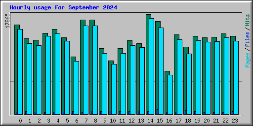 Hourly usage for September 2024