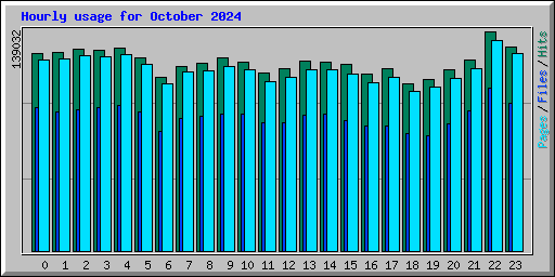 Hourly usage for October 2024