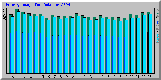 Hourly usage for October 2024