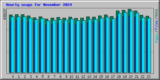 Hourly usage for November 2024